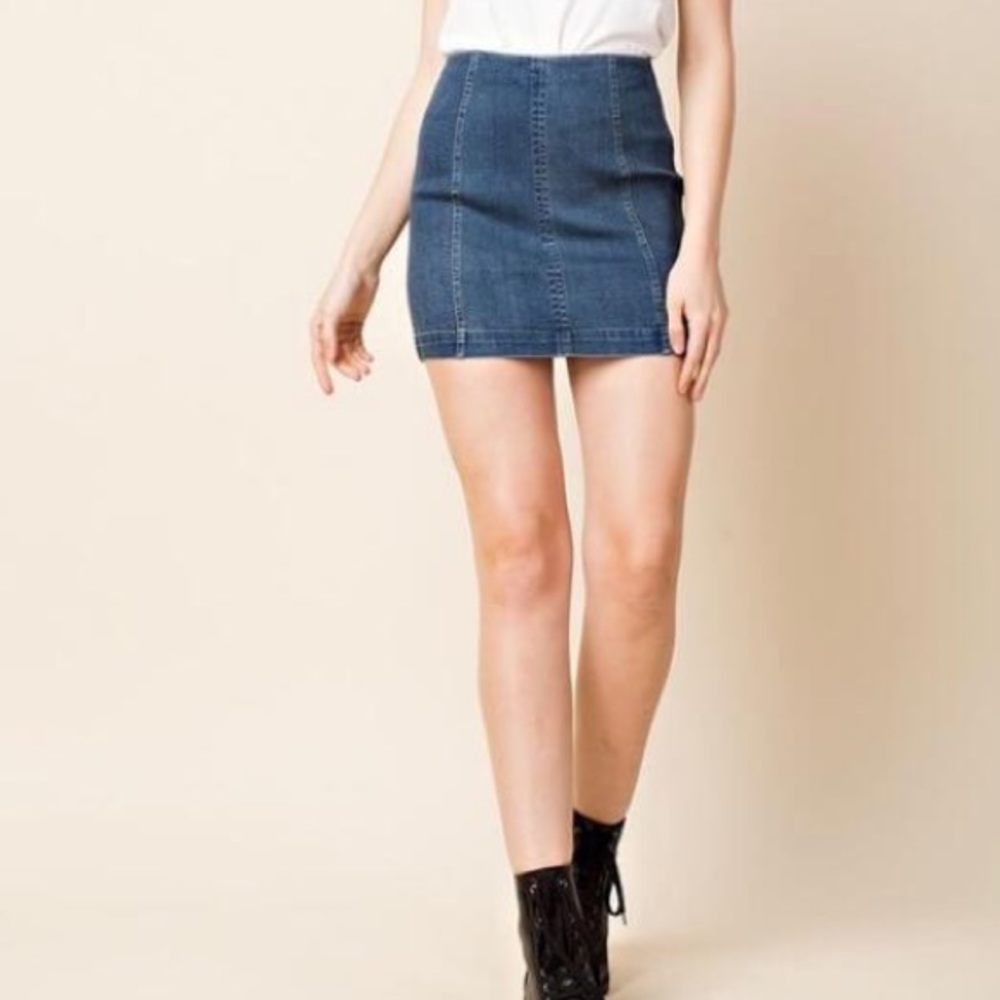 High Waisted Denim Skirts (2)
